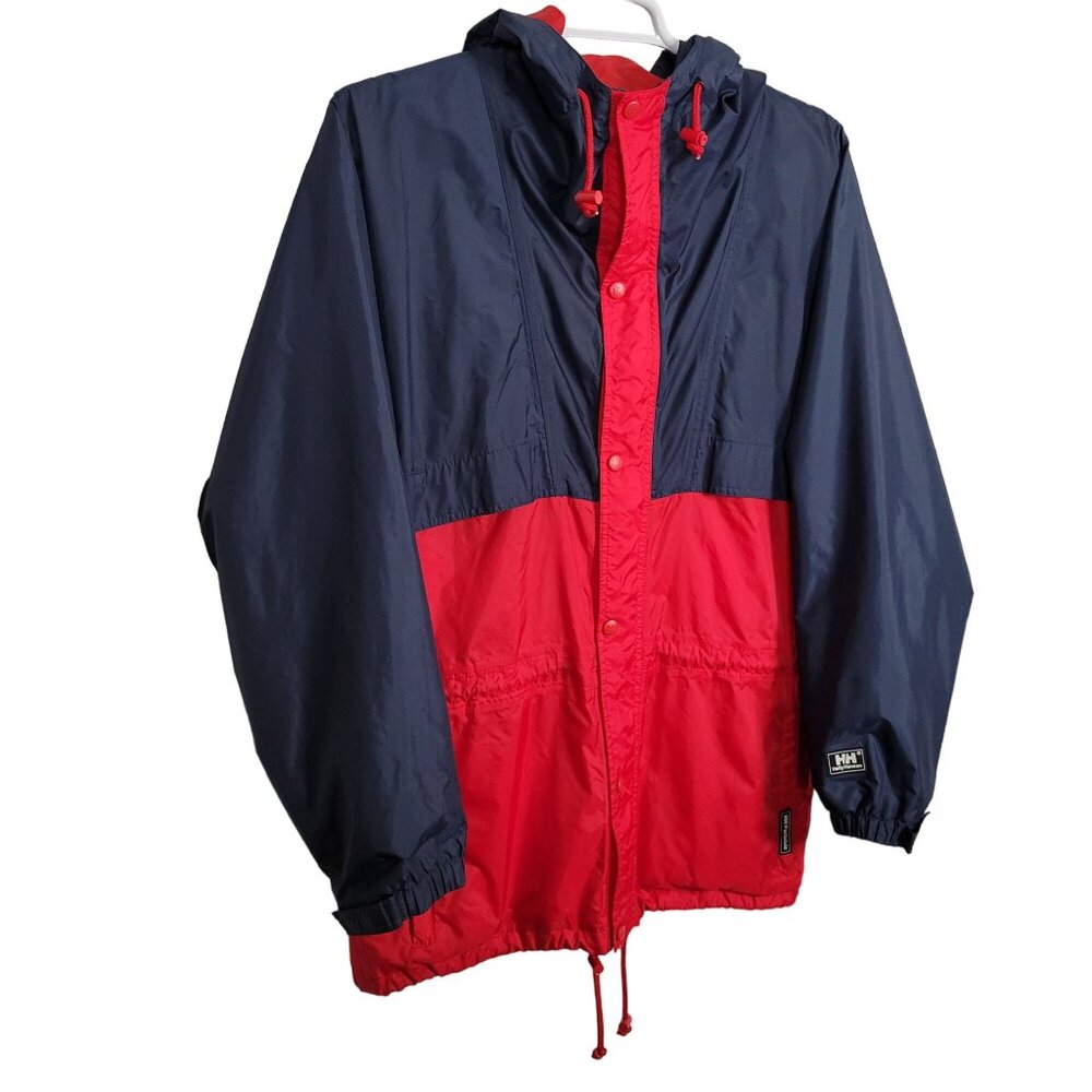 Helly Hansen Mens Size M Windbreaker Waterproof Packable Jacket Hooded Vented - Picture 1 of 11